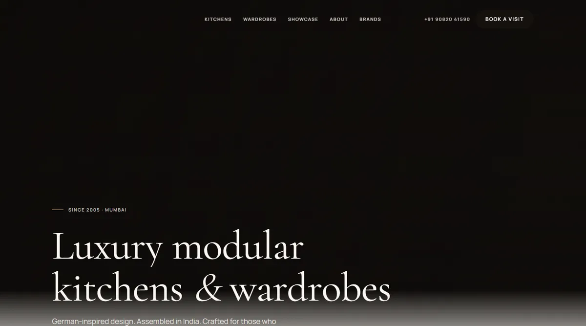 Apro Living website homepage